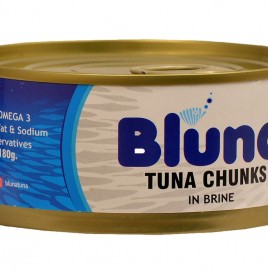 Bluna Tuna Chunks In Brine   Tin  180 grams
